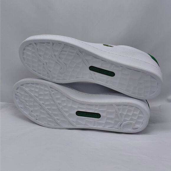 Lacoste Mens Sneakers Size 12 White Leather Suede Low Top Preppy Streetwear Y2K - Picture 10 of 11